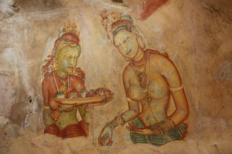 Apsara Paintings, Sigiriya, Sri Lanka, 2010. (Foto: CC/Flickr.com | Terry Feuerborn)