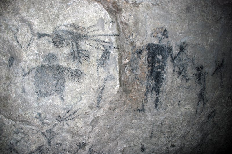 Lelepa expedition 18, cave drawings in Fele's Cave, 24 Nov. 2006. (Foto: CC/Flickr.com | Phillip Capper)