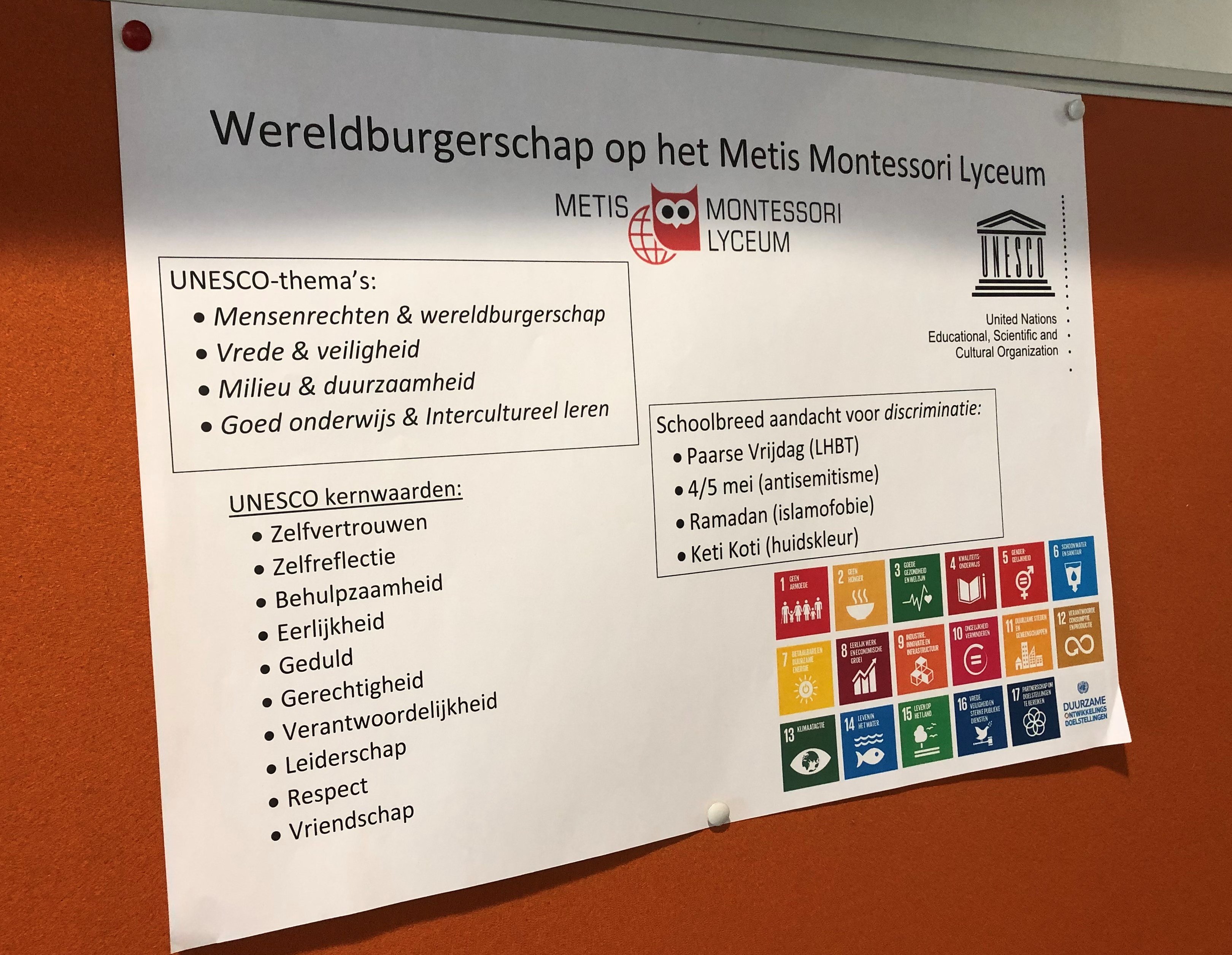 Wereldburgerschap op het Metis Montessori Lyceum (Foto: Marieke Brugman)