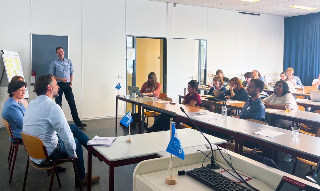 De workshop over hoe kunstmatige intelligentie kan helpen bij het betrekken van een breder publiek bij de wetenschap.