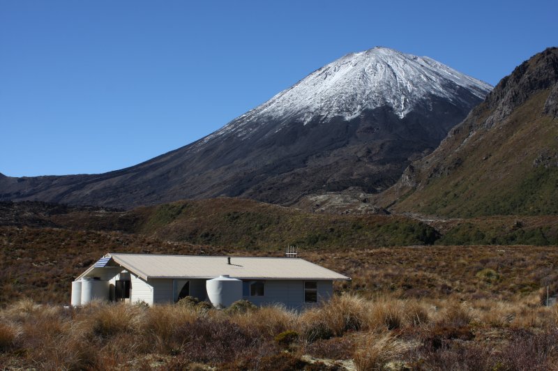 Mangatepopo Hut - Tongariro Northern Circuit. (Foto: CC/Flickr.com | Department of Conservation)